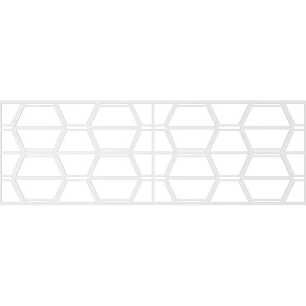 Ekena Millwork Set of Four Panels for 94 1/2"W x 32 1/4"H Greeley Fretwork Wainscot Wall Paneling - WPKP16X01X47GLY