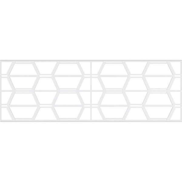 Ekena Millwork Set of Four Panels for 94 1/2"W x 32 1/4"H Greeley Fretwork Wainscot Wall Paneling - WPKP16X01X47GLY