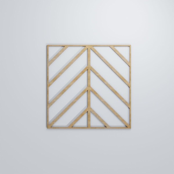 Ekena Millwork Large Genoa Decorative Fretwork Wood Wall Panels, Hickory, 23 3/8"W x 23 3/8"H x 3/8"T - WALW24X24X0375GNAHI