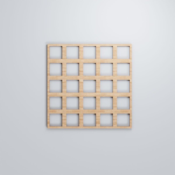 Ekena Millwork Medium Manchester Decorative Fretwork Wood Wall Panels, Alder, 15 3/8"W x 15 3/8"H x 3/8"T - WALW16X16X0375MNCAL