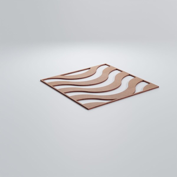 Ekena Millwork Large Parker Decorative Fretwork Wood Wall Panels, Wood (Paint Grade), 23 3/8"W x 23 3/8"H x 3/8"T - WALW24X24X0375PKRMF
