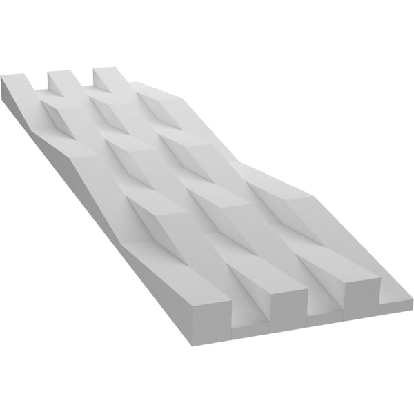 Ekena Millwork 6inW x 24inH x 1inT  EdgeCraft Euphrates Style Seamless Wall Tile, 8PK - WPPVC06X24EEU8