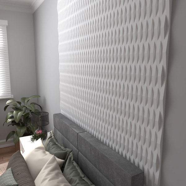Ekena Millwork 6inW x 24inH x 1inT  EdgeCraft Euphrates Style Seamless Wall Tile, 8PK - WPPVC06X24EEU8