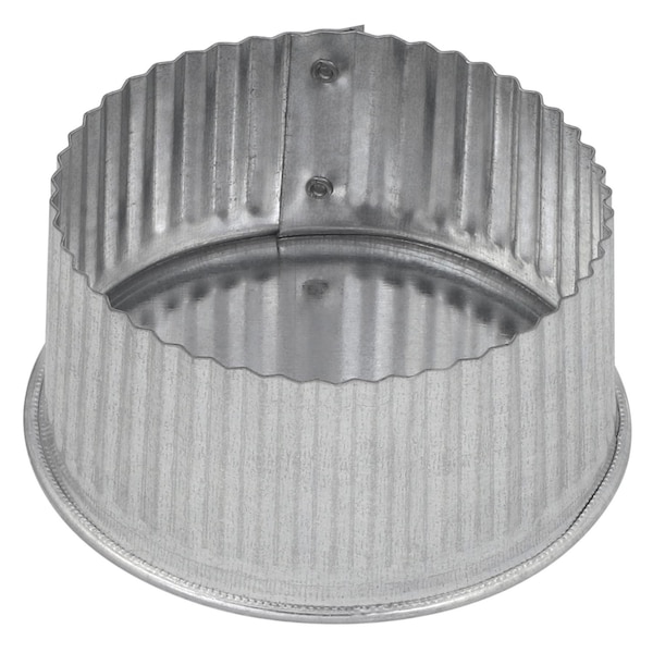 Imperial Imperial 3 in. D Galvanized Steel Crimped Pipe End Cap - GV0732