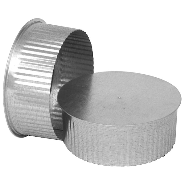 Imperial Imperial 3 in. D Galvanized Steel Crimped Pipe End Cap - GV0732