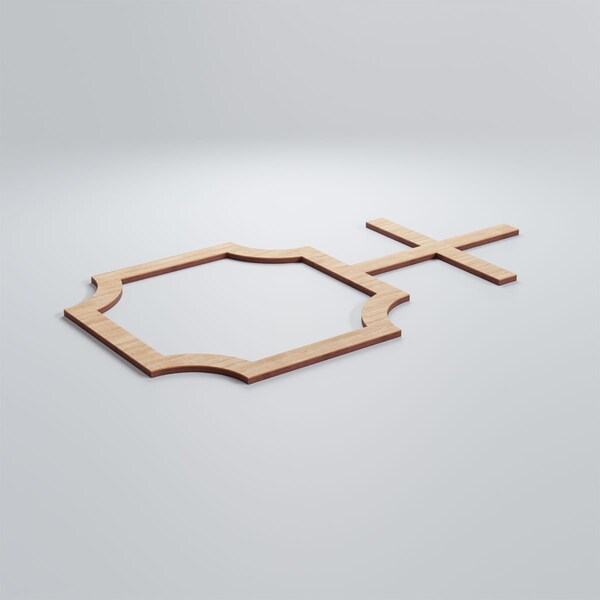 Ekena Millwork Medium Bradley Decorative Fretwork Wood Wall Panels, Alder, 26 7/8"W x 15 3/8"H x 3/8"T - WALW16X16X0375BRDAL