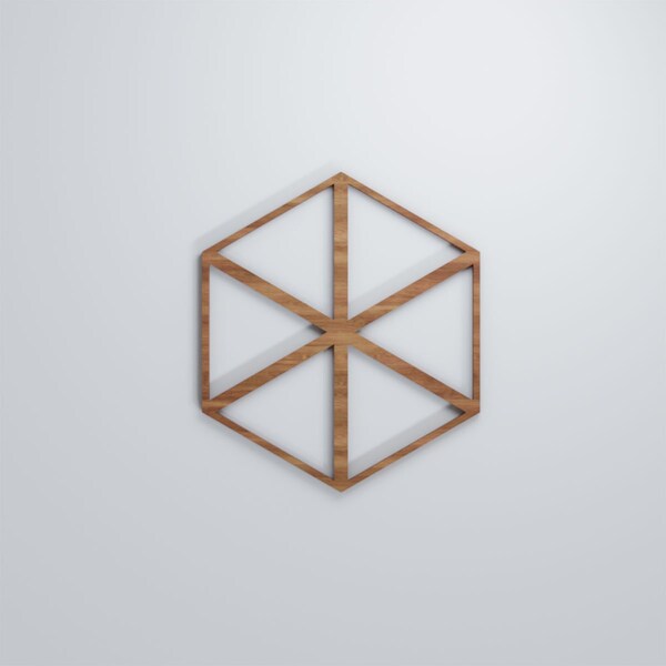 Ekena Millwork Small Pendleton Decorative Fretwork Wood Wall Panels, Walnut, 11 3/8"W x 13 1/8"H x 3/8"T - WALW12X12X0375PENWA