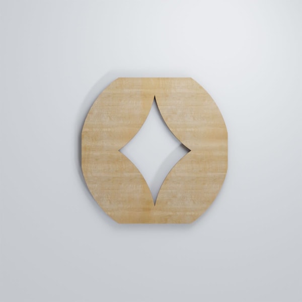 Ekena Millwork Extra Small Gresham Decorative Fretwork Wood Wall Panels, Birch, 7 3/8"W x 7 3/8"H x 3/8"T - WALW08X08X0375GSHBI