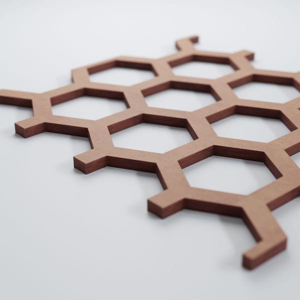 Ekena Millwork Small Westmore Decorative Fretwork Wood Wall Panels, Wood (Paint Grade), 7 1/2"W x 11 3/8"H x 3/8"T - WALW12X12X0375WSTMF