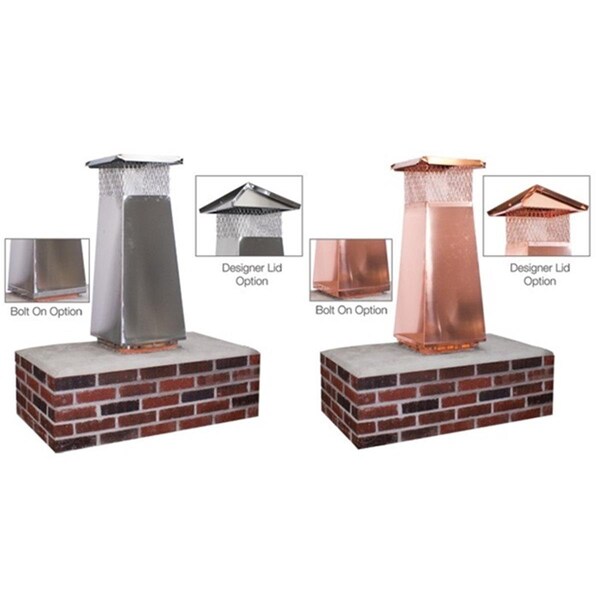 Olympic 8 x 8 in. Stainless Steel Flue Extension with 34 in. High Performance - OL62119
