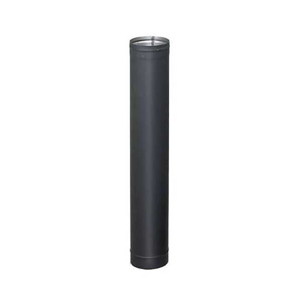 Integra Miltex Selkirk Corporation 2602B 6 Inch  x 12 Inch  Heat-fab 22-ga Welded Black Stovepipe - 21110