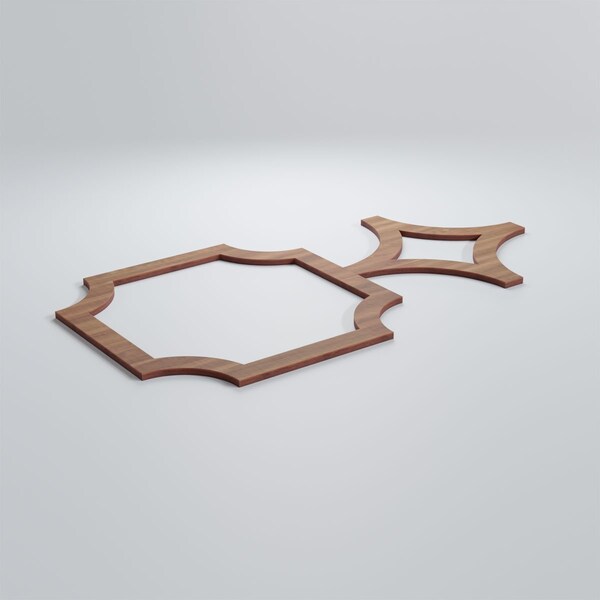 Ekena Millwork Medium Anderson Decorative Fretwork Wood Wall Panels, Walnut, 27 7/8"W x 15 3/8"H x 3/8"T - WALW16X16X0375ANDWA