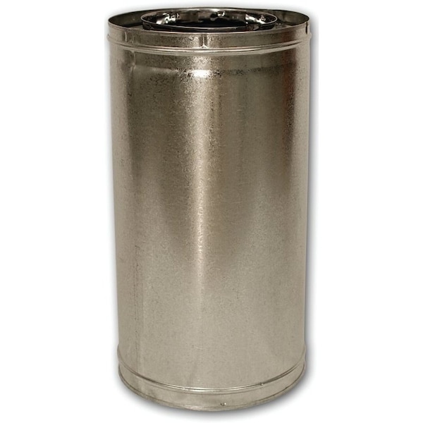 Comfort Flame Comfort Flame 24-8DM Chimney Pipe, 8 in ID, 24 in L, Galvanized Steel - 24-8DM