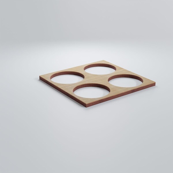 Ekena Millwork Extra Small Wembley Decorative Fretwork Wood Wall Panels, Birch, 7 3/8"W x 7 3/8"H x 3/8"T - WALW08X08X0375WEMBI