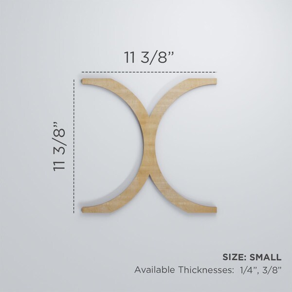 Ekena Millwork Small Beacon Decorative Fretwork Wood Wall Panels, Walnut, 11 3/8"W x 11 3/8"H x 3/8"T - WALW12X12X0375BEAWA