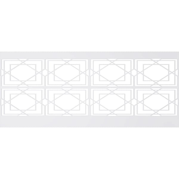 Ekena Millwork 40"H x 94 1/2"W Lakewood PVC Wainscot Paneling Kit - WPK40X94LWD
