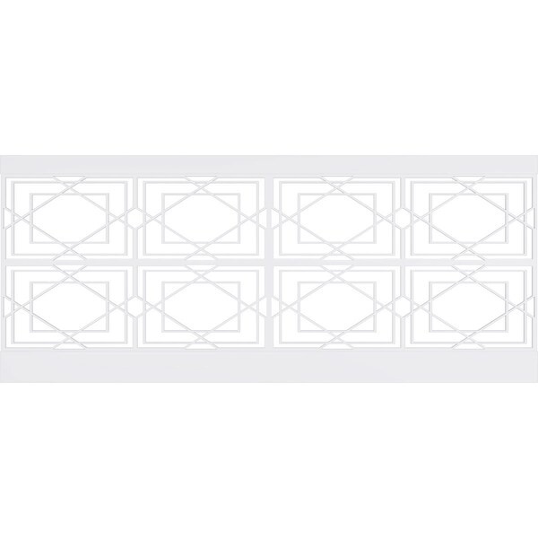 Ekena Millwork 40"H x 94 1/2"W Lakewood PVC Wainscot Paneling Kit - WPK40X94LWD