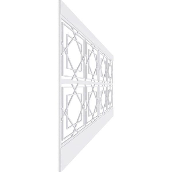 Ekena Millwork 40"H x 94 1/2"W Lakewood PVC Wainscot Paneling Kit - WPK40X94LWD