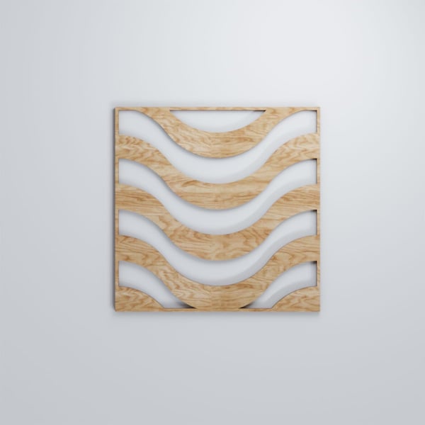 Ekena Millwork Medium Parker Decorative Fretwork Wood Wall Panels, Red Oak, 15 3/8"W x 15 3/8"H x 3/8"T - WALW16X16X0375PKRRO