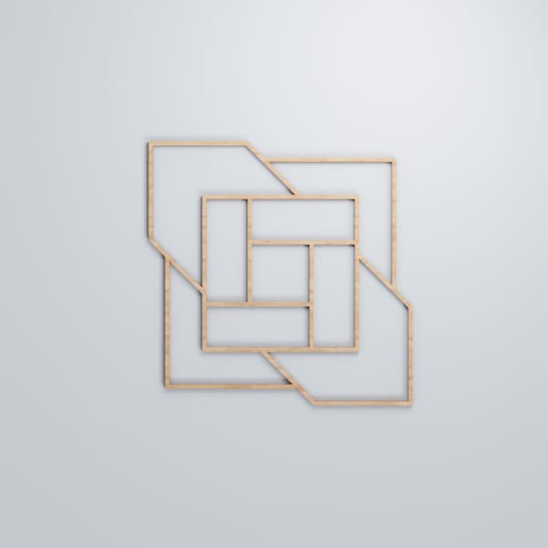 Ekena Millwork Large Loveland Decorative Fretwork Wood Wall Panels, Alder, 23 3/8"W x 23 3/8"H x 3/8"T - WALW24X24X0375LLDAL