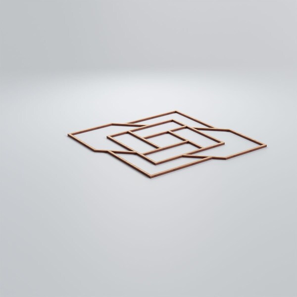 Ekena Millwork Large Loveland Decorative Fretwork Wood Wall Panels, Alder, 23 3/8"W x 23 3/8"H x 3/8"T - WALW24X24X0375LLDAL