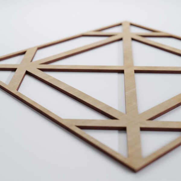 Ekena Millwork Large Buxton Decorative Fretwork Wood Wall Panels, Hickory, 23 3/8"W x 23 3/8"H x 3/8"T - WALW24X24X0375BUXHI