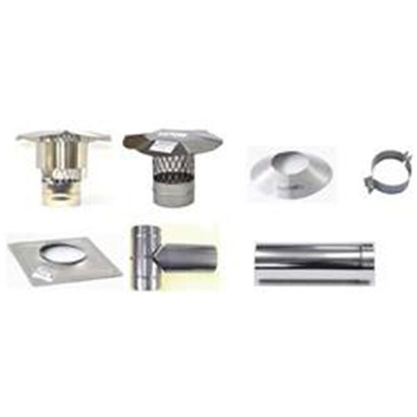 Fondo 12 in. Armor Flex 304L Stainless Steel Rigid Storm Collar - FO1708791