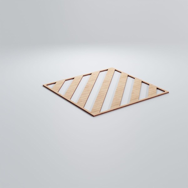 Ekena Millwork Large Rothwell Decorative Fretwork Wood Wall Panels, Alder, 23 3/8"W x 23 3/8"H x 3/8"T - WALW24X24X0375RTWAL