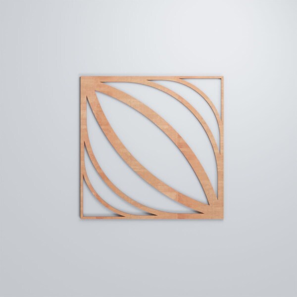 Ekena Millwork Large Otis Decorative Fretwork Wood Wall Panels, Cherry, 23 3/8"W x 23 3/8"H x 3/8"T - WALW24X24X0375OTSCH