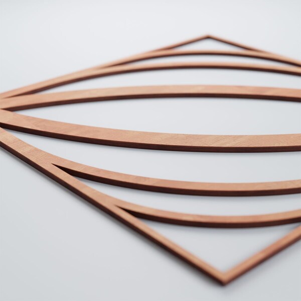 Ekena Millwork Large Otis Decorative Fretwork Wood Wall Panels, Cherry, 23 3/8"W x 23 3/8"H x 3/8"T - WALW24X24X0375OTSCH