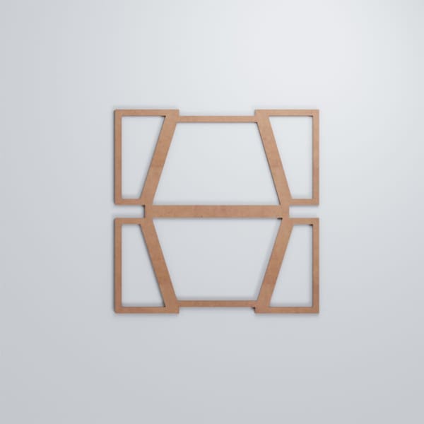 Ekena Millwork Large Greeley Decorative Fretwork Wood Wall Panels, Wood (Paint Grade), 23 3/8"W x 23 3/8"H x 3/8"T - WALW24X24X0375GLYMF