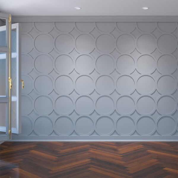 Ekena Millwork Medium Beacon Decorative Fretwork Wall Panels in Architectural Grde PVC, 15 3/8"W x 15 3/8"H x 3/8"T - WALP16X16BEA