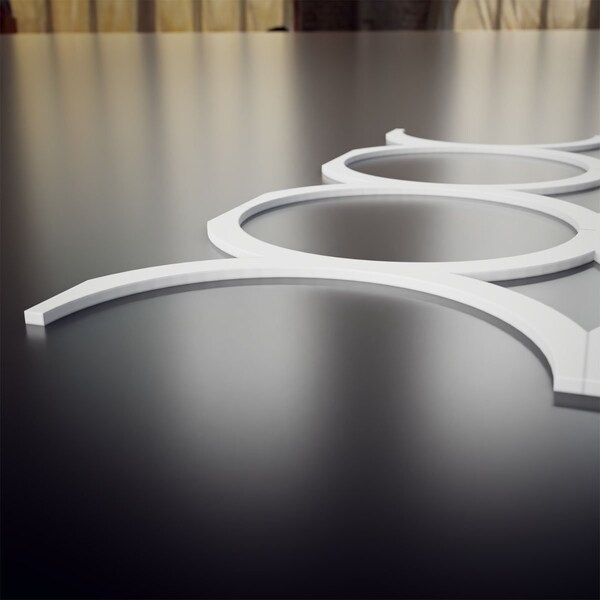 Ekena Millwork Medium Beacon Decorative Fretwork Wall Panels in Architectural Grde PVC, 15 3/8"W x 15 3/8"H x 3/8"T - WALP16X16BEA