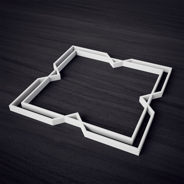 Ekena Millwork Extra Small Fleming Decorative Fretwork Wall Panels in Architectural PVC, 7 3/8"W x 7 3/8"H x 3/8"T - WALP08X08FMG
