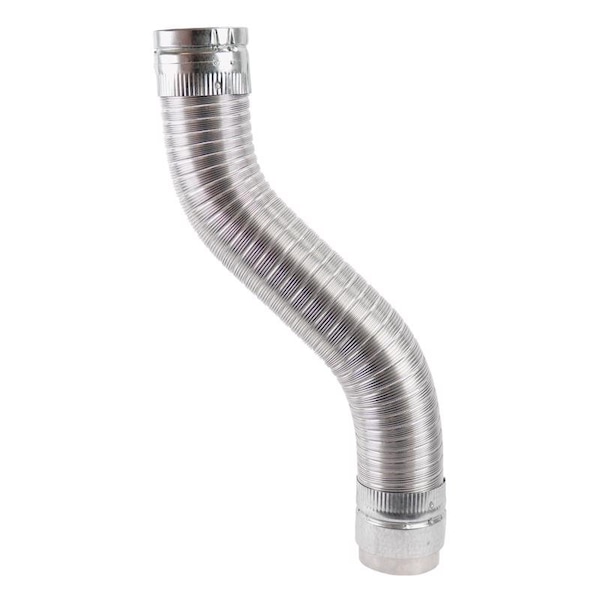 Selkirk Selkirk 4 in. D X 42 in. L Aluminum/Galvanized Steel Gas Vent Connector - 4EFC-3S
