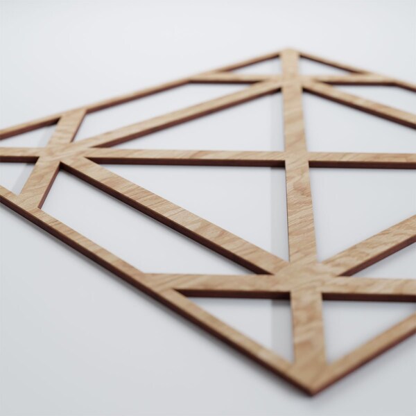 Ekena Millwork Large Buxton Decorative Fretwork Wood Wall Panels, Red Oak, 23 3/8"W x 23 3/8"H x 3/8"T - WALW24X24X0375BUXRO