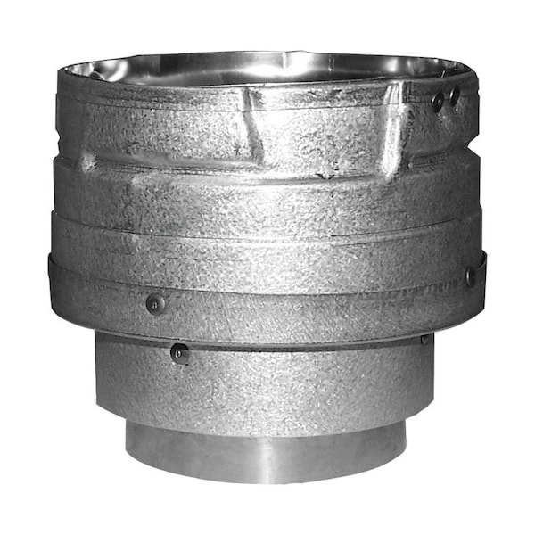 B & K DuraVent 3 in. D Stainless Steel Appliance Pipe Adapter - 3PVL-ADR