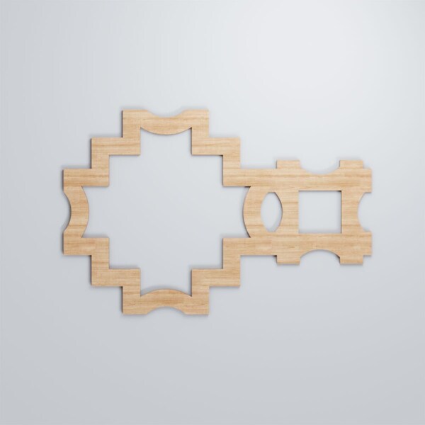 Ekena Millwork Large Cordova Decorative Fretwork Wood Wall Panels, Alder, 35 1/8"W x 23 3/8"H x 3/8"T - WALW24X24X0375CRVAL