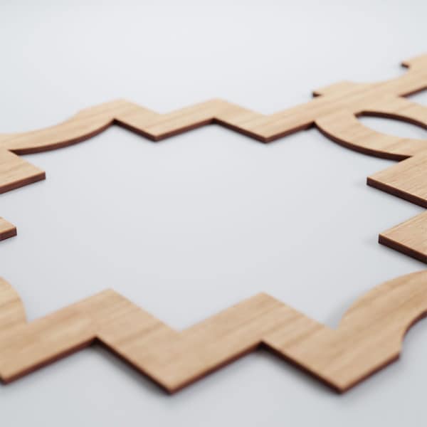 Ekena Millwork Large Cordova Decorative Fretwork Wood Wall Panels, Alder, 35 1/8"W x 23 3/8"H x 3/8"T - WALW24X24X0375CRVAL