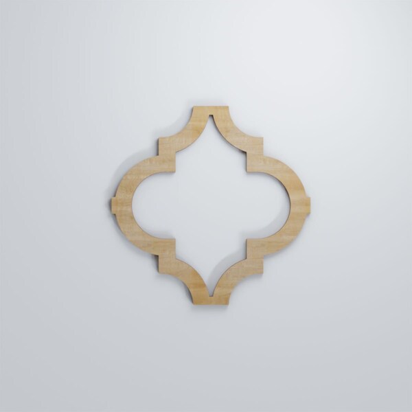 Ekena Millwork Small Marrakesh Decorative Fretwork Wood Wall Panels, Hickory, 11 3/8"W x 11 3/8"H x 3/8"T - WALW12X12X0375MRKHI
