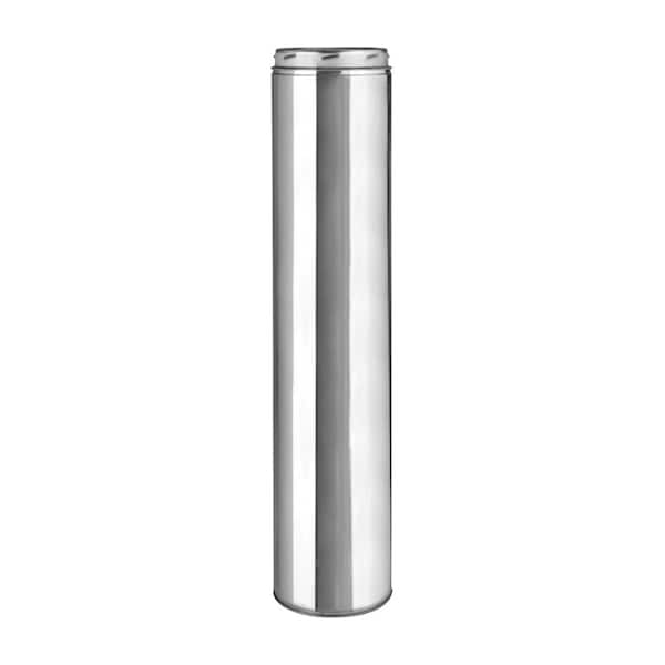 Selkirk Selkirk Sure-Temp 8 in. D X 48 in. L Stainless Steel Chimney Pipe - 208148