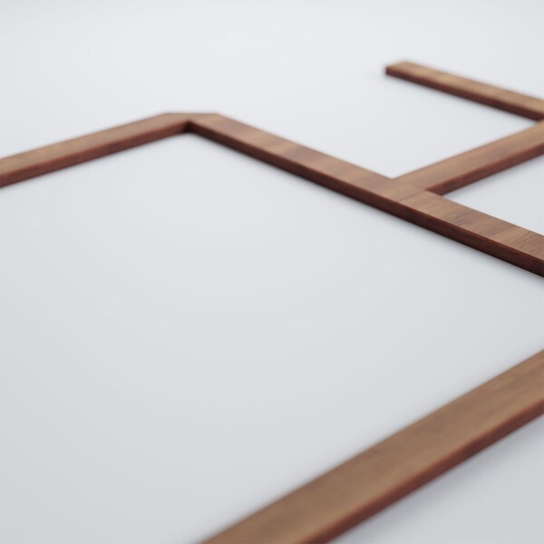 Ekena Millwork Medium Burnett Decorative Fretwork Wood Wall Panels, Walnut, 28 7/8"W x 15 3/8"H x 3/8"T - WALW16X16X0375BURWA