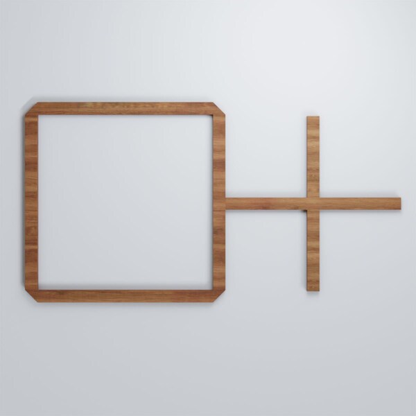 Ekena Millwork Medium Burnett Decorative Fretwork Wood Wall Panels, Walnut, 28 7/8"W x 15 3/8"H x 3/8"T - WALW16X16X0375BURWA