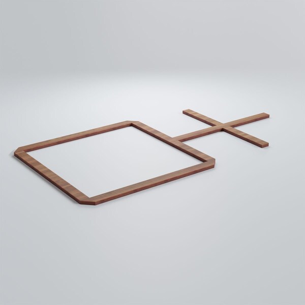 Ekena Millwork Medium Burnett Decorative Fretwork Wood Wall Panels, Walnut, 28 7/8"W x 15 3/8"H x 3/8"T - WALW16X16X0375BURWA