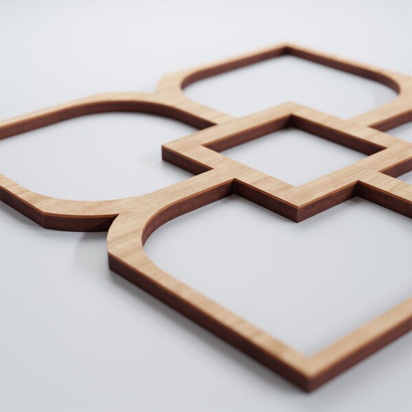 Ekena Millwork Small Olivia Decorative Fretwork Wood Wall Panels, Alder, 11 3/8"W x 11 3/8"H x 3/8"T - WALW12X12X0375OLVAL