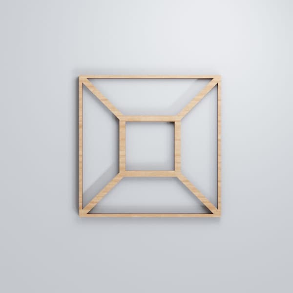 Ekena Millwork Extra Small Marion Decorative Fretwork Wood Wall Panels, Alder, 7 3/8"W x 7 3/8"H x 3/8"T - WALW08X08X0375MARAL