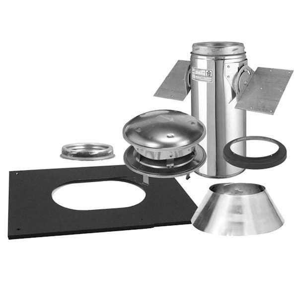 Integra Miltex Selkirk Corporation 8T-PCK 8 Inch Ultra-Temp Pitched Ceiling Support Kit Stainless - CD62366