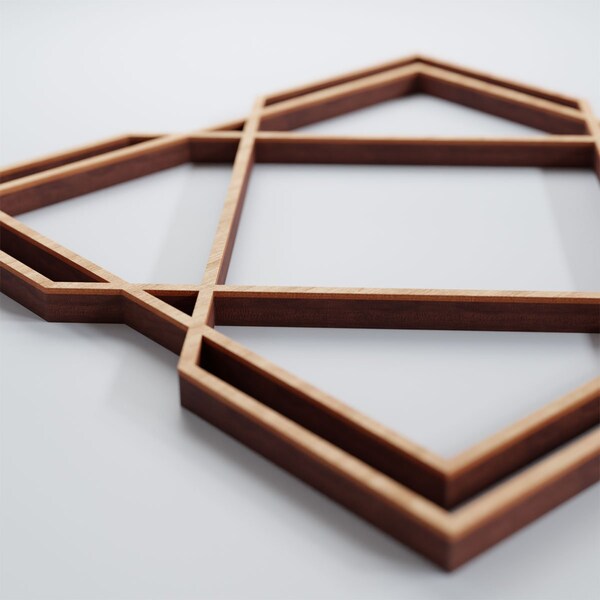 Ekena Millwork Extra Small Kiowa Decorative Fretwork Wood Wall Panels, Alder, 7 3/8"W x 7 3/8"H x 3/8"T - WALW08X08X0375KWAAL