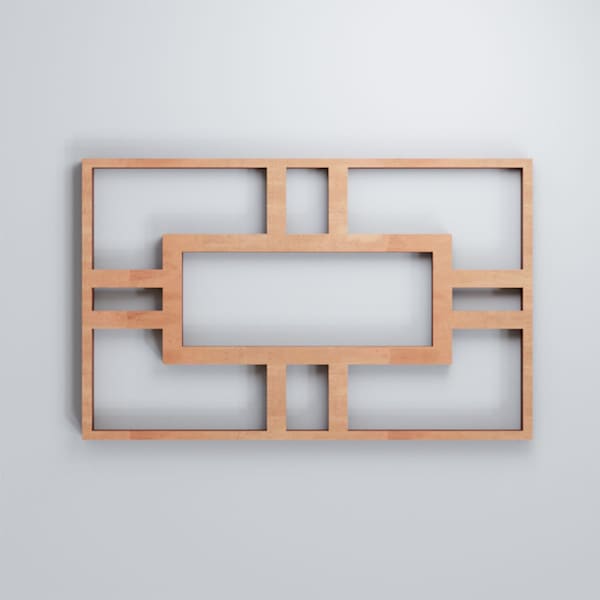 Ekena Millwork Extra Small Hastings Decorative Fretwork Wood Wall Panels, Cherry, 4 7/8"W x 7 3/8"H x 3/8"T - WALW08X08X0375HASCH