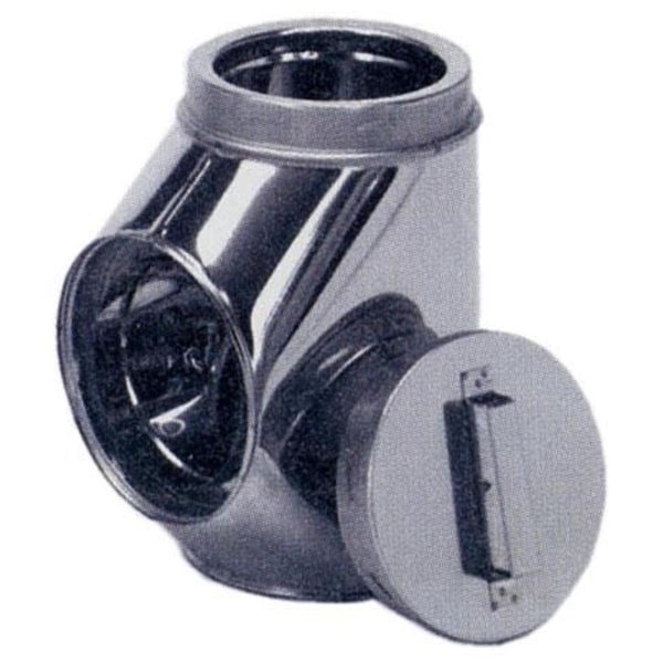 Perfectpillows M &amp; G Duravent 6DT-STSS 6 Inch Dura Vent Duratech Tee Stainless With Cover - PE2547956